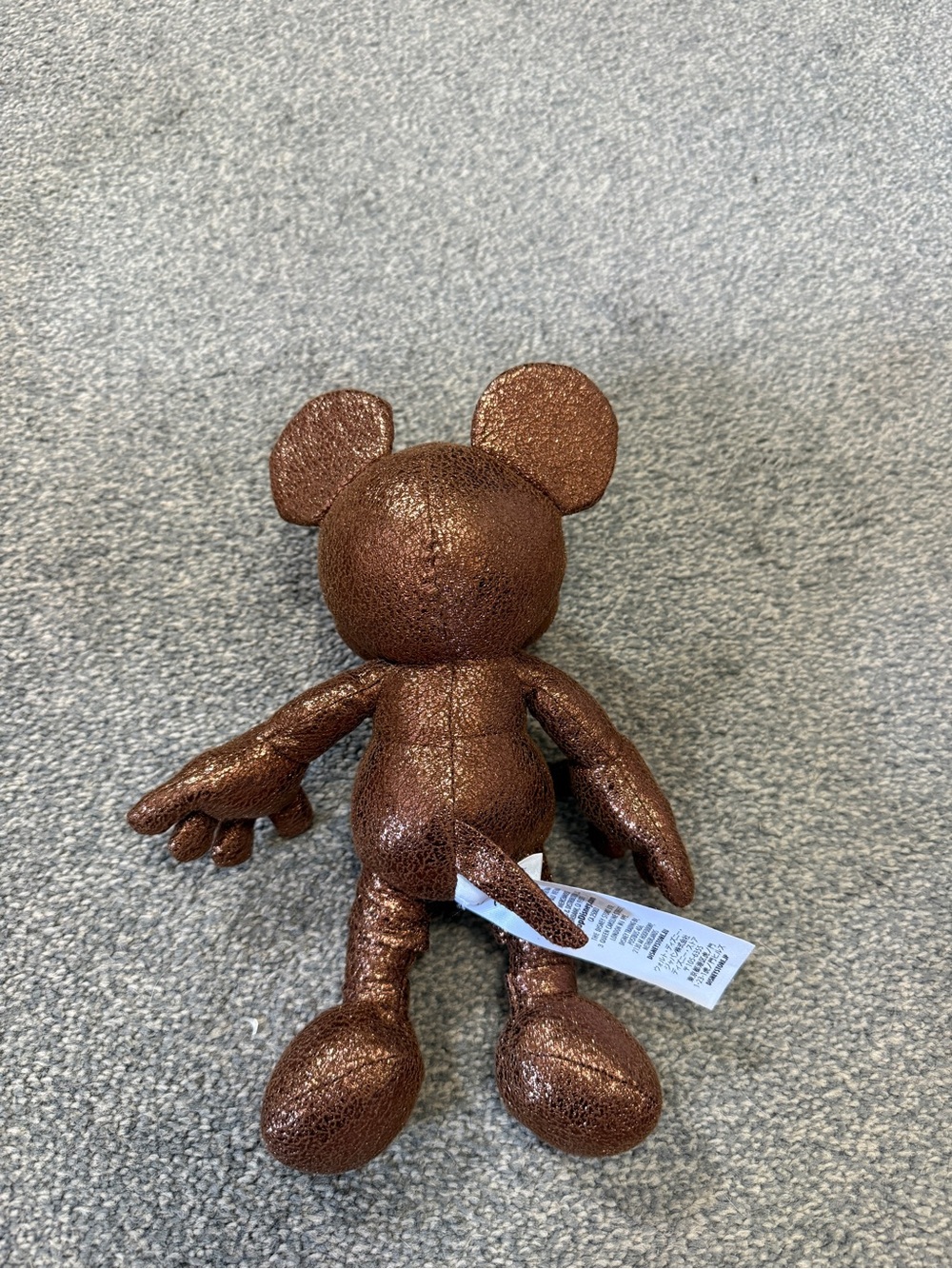 Disney Store Mickey Mouse Bronze Plush 10” Collectible Stuffed Toy - Picture 2 of 2